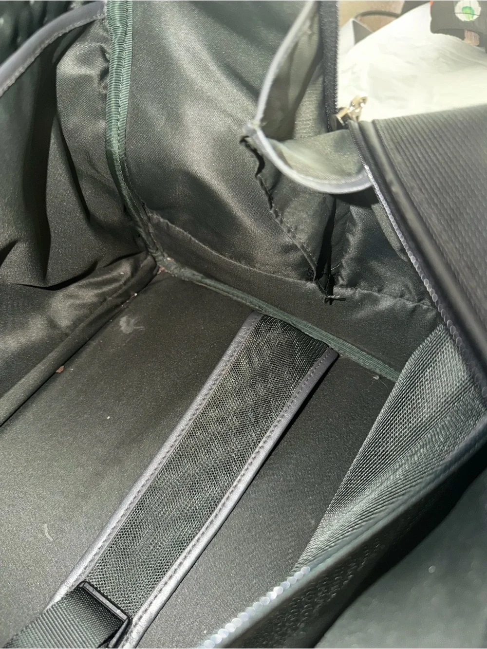 Tumi Black Nylon Laptop Briefcase with Leather Trim